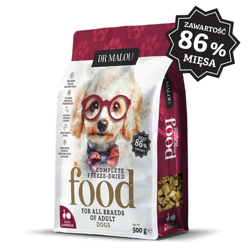 DR MALOU Liofilizowana Kaczka z Dynią 500g